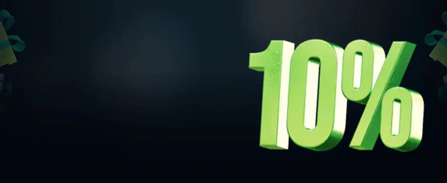 Wöchentlich 10 % Cashback